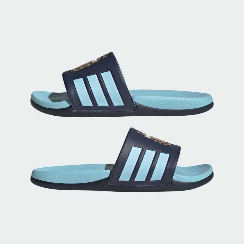 Adidas Ojotas Adilette Comfort 2.0 Argentina Night Navy / Dark Football Gold / Icey Blue