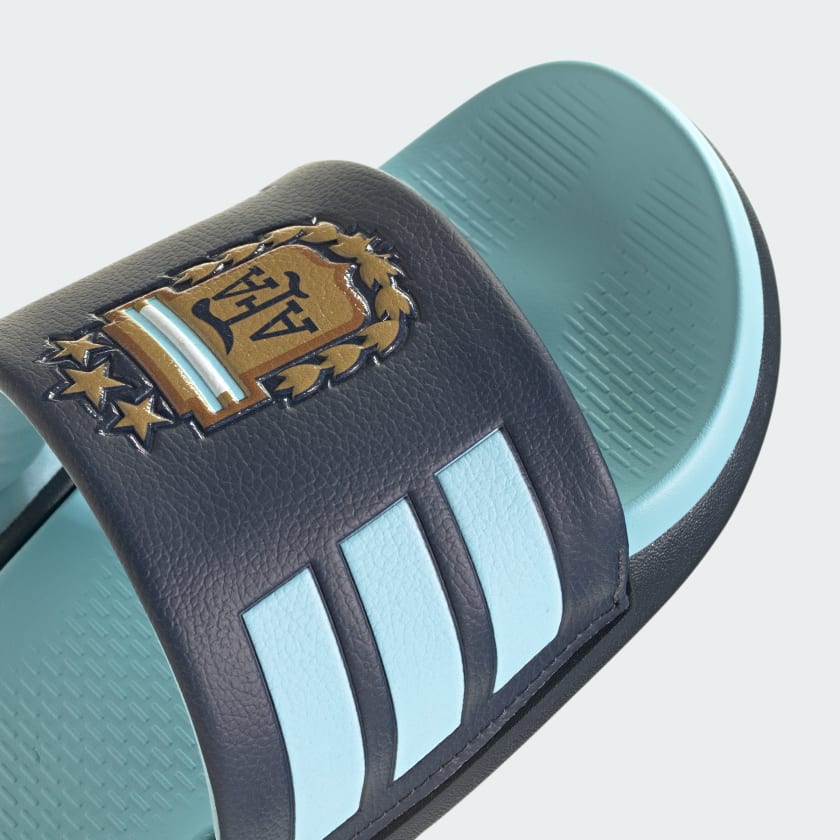 Adidas Ojotas Adilette Comfort 2.0 Argentina Night Navy / Dark Football Gold / Icey Blue