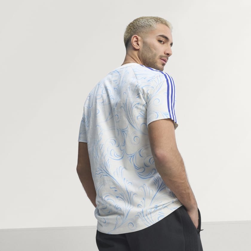Adidas Remera Argentina Originals AOP Off White