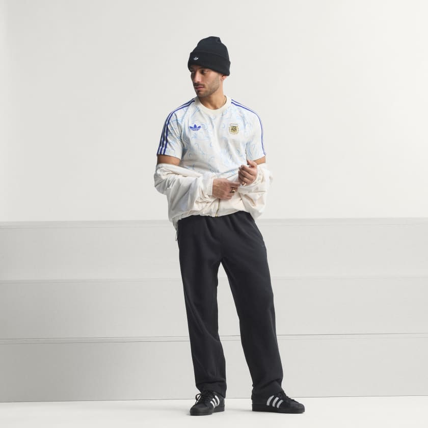 Adidas Remera Argentina Originals AOP Off White