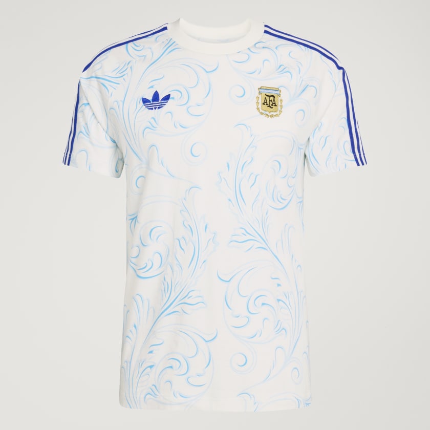 Adidas Remera Argentina Originals AOP Off White