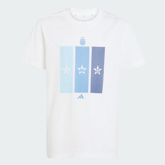 Adidas Remera Titular Argentina Niños Moda Urbana