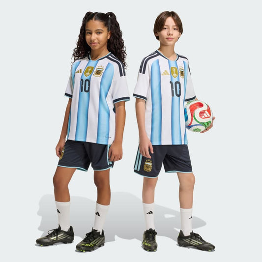 Adidas Shorts Titular Selección Argentina 26 para Niños Night Navy / Icey Blue