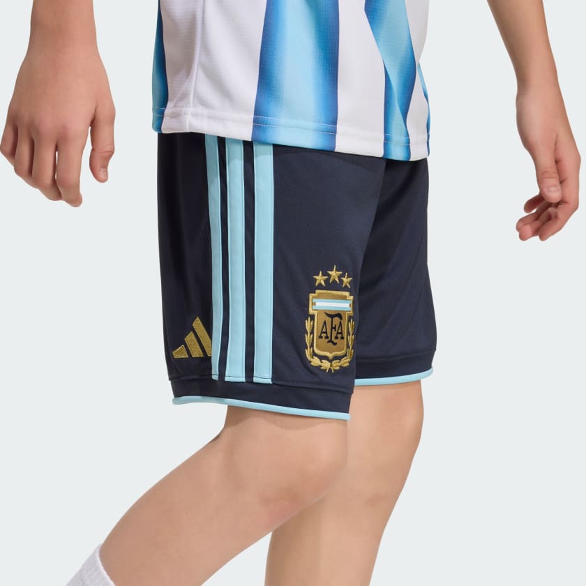 Adidas Shorts Titular Selección Argentina 26 para Niños Night Navy / Icey Blue
