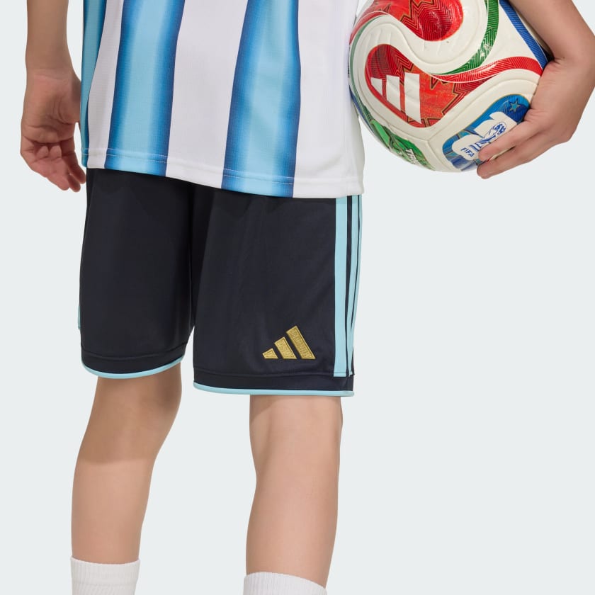 Adidas Shorts Titular Selección Argentina 26 para Niños Night Navy / Icey Blue